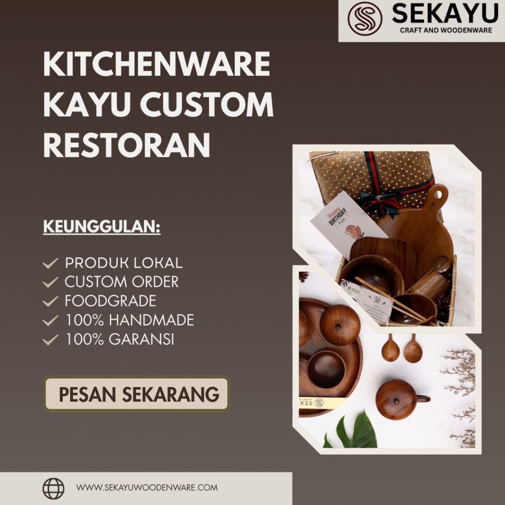 kitchenware kayu custom restoran