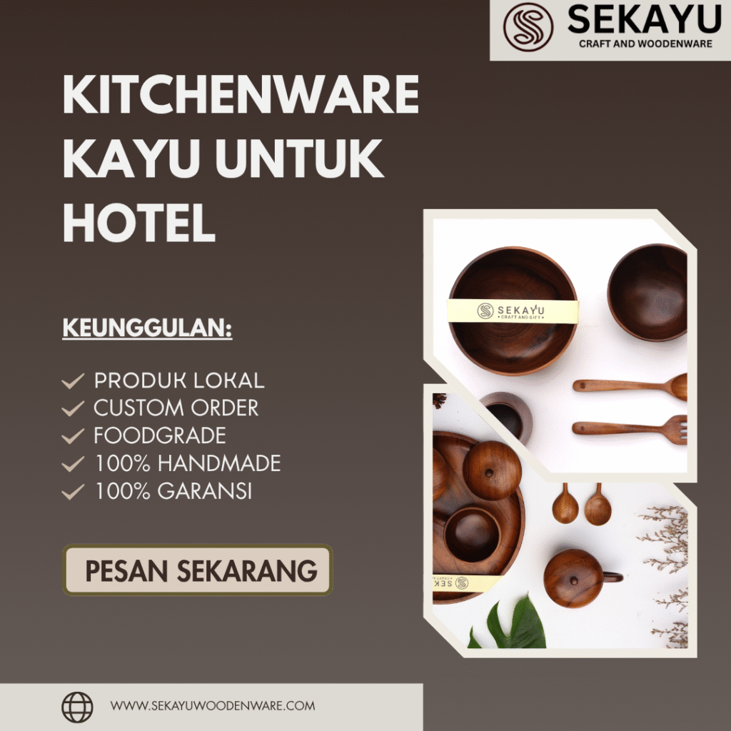kitchenware kayu untuk hotel