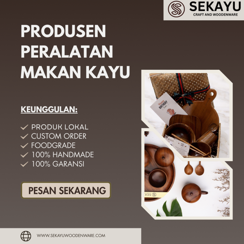 Produsen Peralatan Makan Kayu